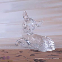 Veado de cristal em forma de animal para decoração de casa
